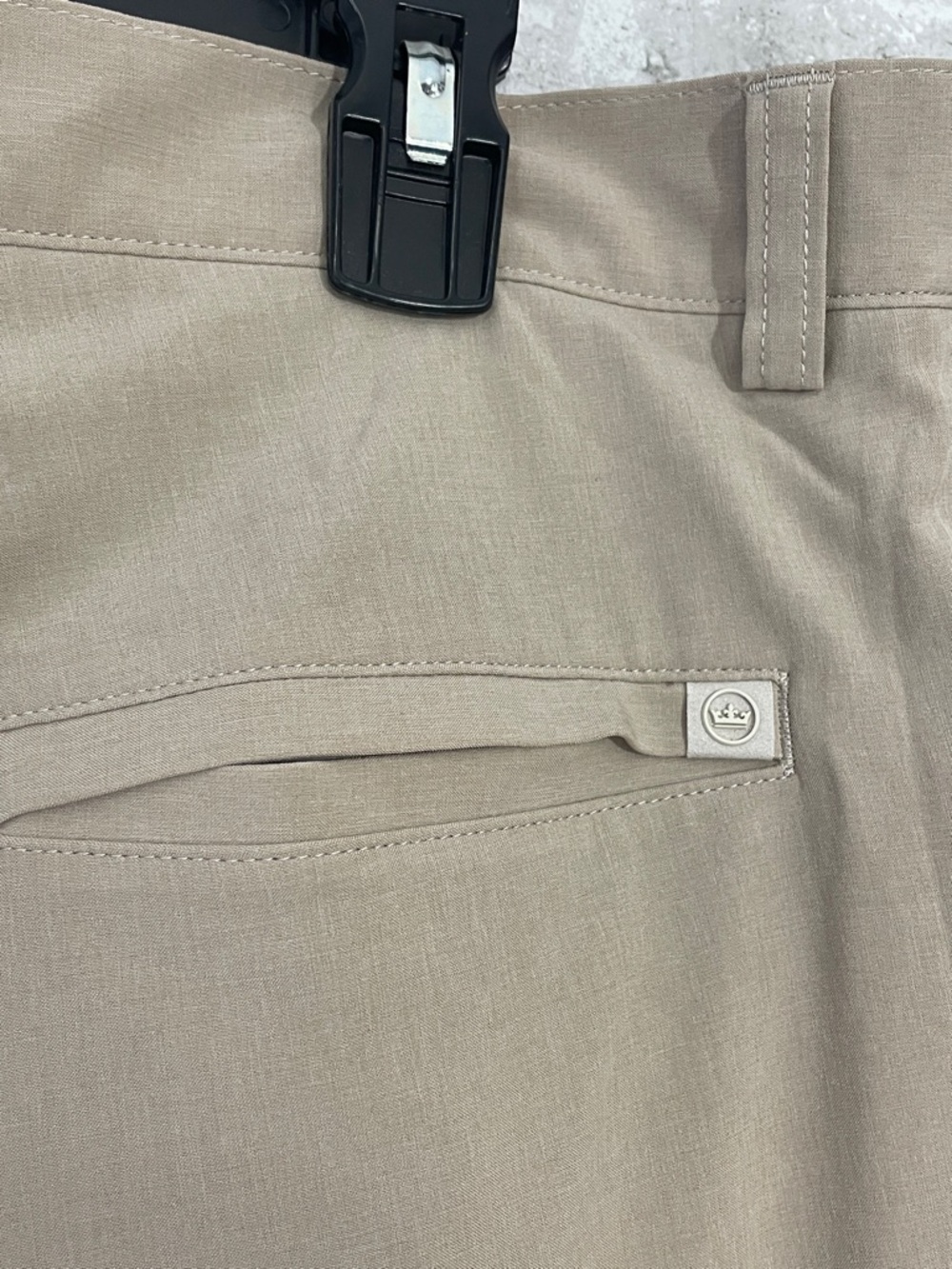 Peter Millar Men’s Khaki Athletic Shorts - Picture 3 of 7